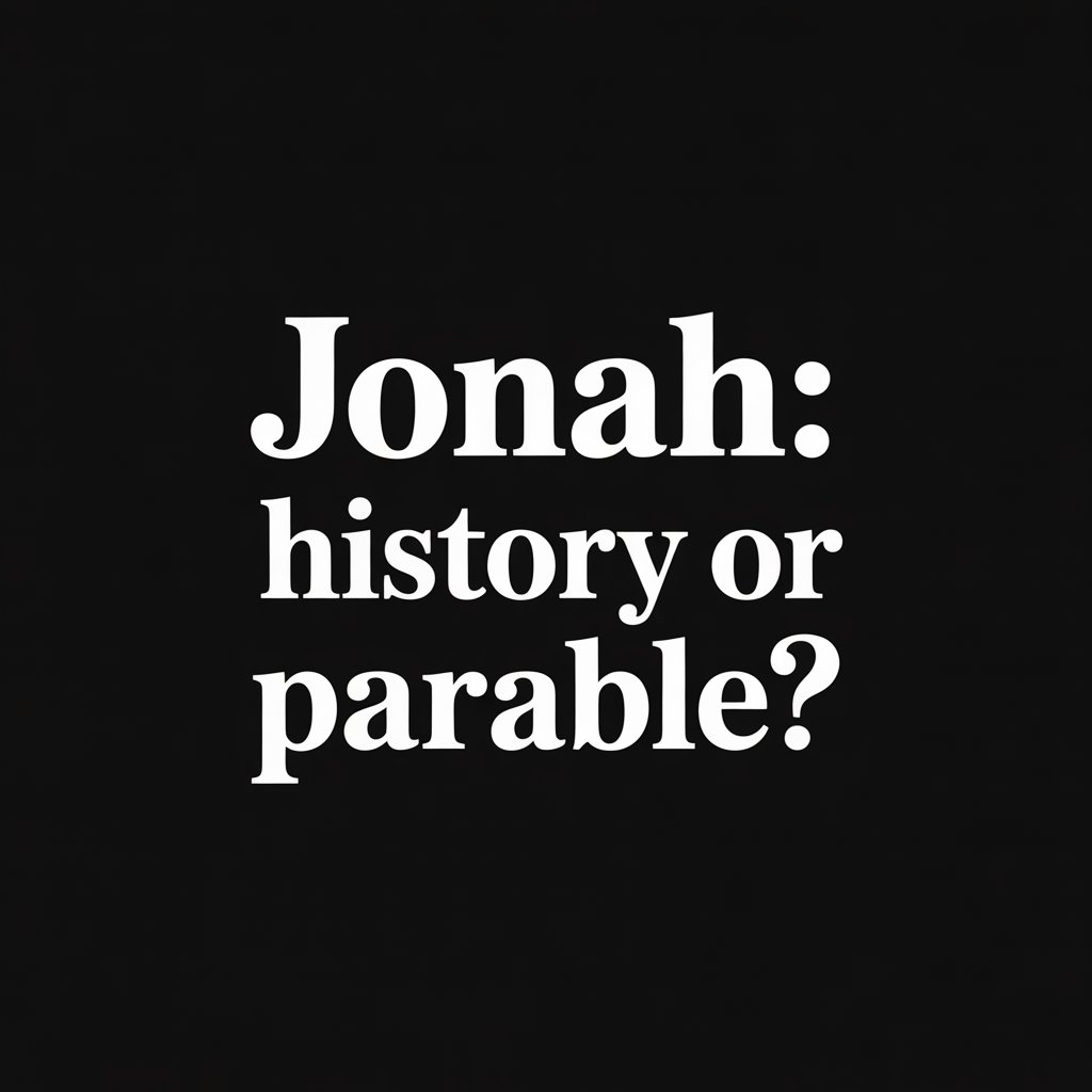 Should Christians read Jonah as History or&nbsp;Parable?